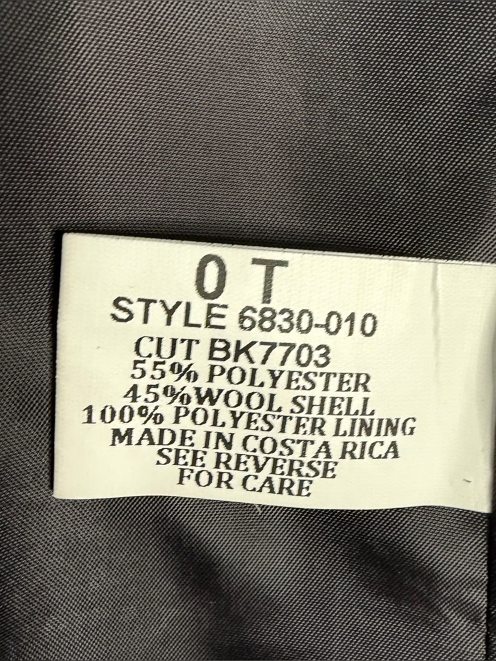 Edward’s Black Essential Polyester Blazer Size 0T - Picture 8 of 9